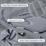 AKEfit Outdoor Waterproof and Weatherproof Hot Tub Cover 85 x 85 inch fit 84 x 84 or 83 x 83 or 82 x 82 or 7 ft x 7 ft Square SPA 600D Heavy Duty Cover Protectors Protective Cover Cap