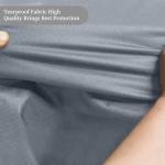 AKEfit Outdoor Waterproof and Weatherproof Hot Tub Cover 85 x 85 inch fit 84 x 84 or 83 x 83 or 82 x 82 or 7 ft x 7 ft Square SPA 600D Heavy Duty Cover Protectors Protective Cover Cap