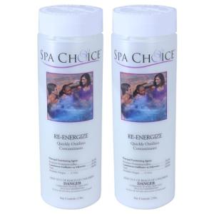 SpaChoice 2-Pounds 2-Pack Premium Re-Energize Spa Shock, Hot Tub Shock, Made in USA