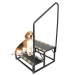 Acylph 2 RV Step Stairs,Hot Tub Steps with Handrail,Portable Step Ladder for Travel Trailer,Camper,Porch,Pet Stair,Outdoor Stairs with Non-Skid Tapes