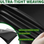 Hot Tub Cover, 420D Oxford Outdoor Square SPA Covers Waterproof Protector Hot Tub Cover (Black, 72" L x 72" W x 20" H)