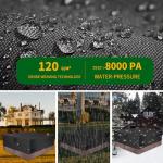 Hot Tub Cover, 420D Oxford Outdoor Square SPA Covers Waterproof Protector Hot Tub Cover (Black, 72" L x 72" W x 20" H)