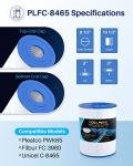 POOLPURE C-8465 Spa Filter Replaces Watkins 31114, Pleatco PWK65, Filbur FC-3960, 71827, 71828, Watkins 65 sq.ft Tiger River Spa Filter 1 Pack