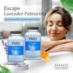 Spazazz Aromatherapy Hot Tub Crystals – Palmarosa Lavender Bath Salt for Bathtub & Hot Tub Spa – Relaxing Bath Salts – Aromatherapy Bath Salt – Lavender Bath Soak & Spa Essentials