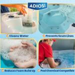 Adios! Spa Scum Stopper – Get Rid of Scum, Odors and Foam for Hot Tubs and Spas - 16 oz (Pint)