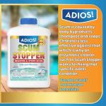 Adios! Spa Scum Stopper – Get Rid of Scum, Odors and Foam for Hot Tubs and Spas - 16 oz (Pint)