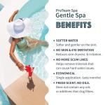 Proteam Spa Gentle Spa Hot Tub Water Softener with SplashWiz Hot Tub Chemicals Care Guide e-Book Made in USA (1.5 lb)
