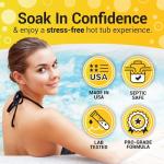 Bio Ouster 3in1 Weekly Hot Tub Cleaner, Conditioner, Clarifier - Hot Tub Chemicals for Standard & Inflatable Spas - Spa Chemicals for Crystal Clear & Sparkling Clean Water - Made in USA (16oz)