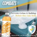 Oh Yuk 5-in-1 Weekly Hot Tub Care – All-in-One Spa Cleaner, Clarifier, Conditioner – Helps Control pH Balance & Combats Buildup – Hot Tub Chemicals for All Types Including Inflatable & Portable –16oz