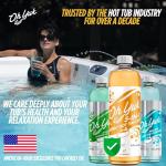 Oh Yuk 5-in-1 Weekly Hot Tub Care – All-in-One Spa Cleaner, Clarifier, Conditioner – Helps Control pH Balance & Combats Buildup – Hot Tub Chemicals for All Types Including Inflatable & Portable –16oz