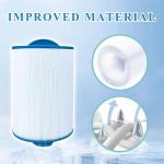 Chryseos Spa Filter Compatible with 6CH-940, FC-0359, PWW50P3 (1 1/2" Coarse Thread), 817-0050, 25252, 03FIL1400, SAE Thread, 45 sq.ft., 2 Pack