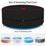 Round Hot Tub Cover, Heavy Duty Oxford Inflatable Spa Cover, Full Coverage Hot Tub Covers Replacement, Waterproof and Weatherproof Portable Cover Protectors for Outdoor