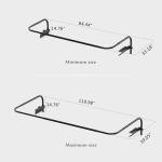 Spa Cover Lift Universal Hot Tub Cover Lifts Side Mounted Cover Lifter Aluminum Reinforced Brackets, Spa Cover Lever Lift Fits Most Spa & Hot Tubs