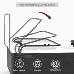 Spa Cover Lift Universal Hot Tub Cover Lifts Side Mounted Cover Lifter Aluminum Reinforced Brackets, Spa Cover Lever Lift Fits Most Spa & Hot Tubs