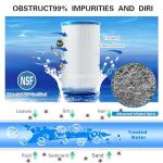 AmiBron C-4950 Spa Filters, Replaces For Pleatco PRB50-IN, Filbur FC-2390, 03FIL1600, 373045, Compatible For Jacuzzi J210/J220/J235/J245/J275, 50 sq.ft 5X13 Drop in Hot Tub filter 2 Pack