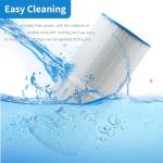 AmiBron C-4950 Spa Filters, Replaces For Pleatco PRB50-IN, Filbur FC-2390, 03FIL1600, 373045, Compatible For Jacuzzi J210/J220/J235/J245/J275, 50 sq.ft 5X13 Drop in Hot Tub filter 2 Pack