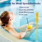 Joepoe SPA Mineral Sticks for Hot Tub, Hot Tub Stick with 4 Months Lifetime Universal for Hot Tub & Pool, Spa Mineral Cartridge Keeps Water Crystal Clear (Yellow,2-Pack)