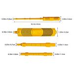 Joepoe SPA Mineral Sticks for Hot Tub, Hot Tub Stick with 4 Months Lifetime Universal for Hot Tub & Pool, Spa Mineral Cartridge Keeps Water Crystal Clear (Yellow,2-Pack)