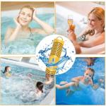 Joepoe SPA Mineral Sticks for Hot Tub, Hot Tub Stick with 4 Months Lifetime Universal for Hot Tub & Pool, Spa Mineral Cartridge Keeps Water Crystal Clear (Yellow,2-Pack)