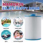 Mamokin PWW50 Spa Filter, Replaces 6CH-940，Filbur FC-0359, 817-0050, 25252, 03FIL1400, PWW50P3(NOT PWW50P4), (1 1/2" Coarse Thread), Waterway Front Access Skimmer, SAE Thread Hot Tub Filter 2 Pack