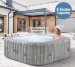 YOFE Inflatable Hot Tub for 4-6 Adults – Portable Blow Up Hot Tub with 130 Air Jets, FastFill System & Thermal Cover – Outdoor Spa Hot Tubs for Patio, Backyard & Travel Use (Laminated PVC Square)