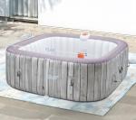 YOFE Inflatable Hot Tub for 4-6 Adults – Portable Blow Up Hot Tub with 130 Air Jets, FastFill System & Thermal Cover – Outdoor Spa Hot Tubs for Patio, Backyard & Travel Use (Laminated PVC Square)