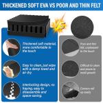 1/2" Extra Thick Hot Tub Mat,85IN Large Hot Tub Mat for Inflatable Tub,Hot Tub Pad Foundation,Eva Foam Padding for Indoor Outdoor,Inflatable Hot Tub Accessories (Dark Gray)