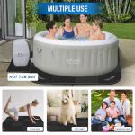 1/2" Extra Thick Hot Tub Mat,85IN Large Hot Tub Mat for Inflatable Tub,Hot Tub Pad Foundation,Eva Foam Padding for Indoor Outdoor,Inflatable Hot Tub Accessories (Dark Gray)