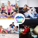 KingSom Pool Bluetooth Speakers with LED Lights,IPX7 Waterproof Floating Speaker,Stereo Sound,Built-in Mic,Wireless Shower Speaker for Hot Tub,Kayaking,Outdoor Travel,Picnic (Updated)