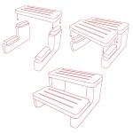Spa Ease Classic Hot Tub Step Grey