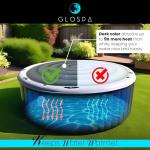 GloSpa Inflatable Hot Tub Cover Round, One Size Fits All Energy Saving Heat Insulator & Protector, Insulated Thermal Hot Tub Replacement Cover Accessories