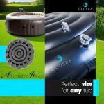 GloSpa Inflatable Hot Tub Cover Round, One Size Fits All Energy Saving Heat Insulator & Protector, Insulated Thermal Hot Tub Replacement Cover Accessories