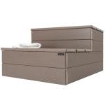 DENKOE Hot Tub Steps - Wood Looking Plastic - 100% Waterproof - Brown Non Slip, Heavy Duty, Multi Use as Porch Steps, Hot Tub Stairs, Outdoor Stairs, Fits Any Spa Size