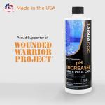 AquaDoc pH Increaser for Hot Tub - pH Up for Hot Tub Spa - pH Increaser Hot Tub Chemicals - Balance Your pH Up and Down Levels Effectively - Adjust pH Levels for Hot Tub Maintenance - 32oz