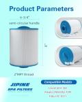 JIPINE PAS50SV Hot Tub Filter Replaces Artesian Spa Filter, Magnum AR50, PAS50SV-F2M, 6CH-502, FC-0311,06-0006-12,Master Deluxe M60506 Spa Filter, 2 Pack