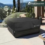 ULTCOVER Smart Selection Square Hot Tub Cover Protector Waterproof & UV Protection SPA Cover 85 x 85 inch, Black