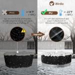 iBirdie Outdoor Waterproof 8 Feet Stock Tank Pool Cover, 95, 96, 97 inch Round Hot Tub Covers for Water Ice Bath Cold Plunge Pools, 600D Heavy Duty Weatherproof