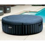 Intex PureSpa Plus Portable Bubble Jet Spa Inflatable Hot Tub with 2 Headrests, Insulated Cover, and Spa Filter Replacement Cartridges (6 Pack)