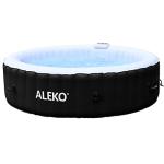 ALEKO Inflatable Hot Tub Spa | Personal High Powered Jetted Bubble | 265 Gallon | Black and White | HTIR6BKW