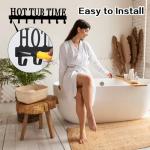 Towel Hooks Towel Rack for Hot Tub Accessories, Pool Bathroom Towel Holder, Robe Storage Rack, Outdoor Hot Tub Accessories for Towels, Robes, Coat, Swimsuit