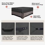 Porch Shield 600D Waterproof and Fade Resistant Outdoor Hot Tub Cover 95 x 95 inch fit 94 x 94 or 93 x 93 or 92 x 92 Square SPA Cover Protector, Black
