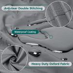 AKEfit Round Hot Tub Cover, 600D Polyester Waterproof for Hot Tub, UV Protection & Windproof, 80''x 14'', Grey
