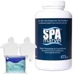 Spa Marvel Water Treatment & Conditioner – Enzyme-Based Hot Tub Water Care – Improves Water Quality, Comfort & Odor – Helps Reduce Chemicals – 16 fl oz – Lasts 30 Days – Includes 2 Sponges