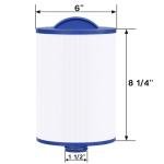 Wowreed Spa Filter Compatible with 6CH-940, PWW50P3 (1.5" SAE Coarse Thread), FC-0359, 03FIL1400, 817-0050, 2 Pack