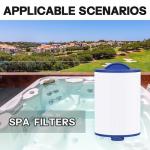 Wowreed Spa Filter Compatible with 6CH-940, PWW50P3 (1.5" SAE Coarse Thread), FC-0359, 03FIL1400, 817-0050, 2 Pack