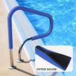 HOXHA 6 Feet Swimming Pool Handrail Cover Anti-Slip Railing Handle Cover Grip Sleeve with Zippers Swimming Pool Accessories for Pool Hot Tub Ladder Railing