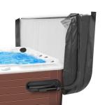 ACTREY Hot Tub Cover Lifter, Pivot Top Mount Spa & Hot Tub Cover Lift Removal System, Reinforced Brackets with 3 Hook Towel Rack, Fits Most Spa Hot Tubs Up to 96" Width