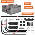 ACTREY Hot Tub Cover Lifter, Pivot Top Mount Spa & Hot Tub Cover Lift Removal System, Reinforced Brackets with 3 Hook Towel Rack, Fits Most Spa Hot Tubs Up to 96" Width