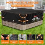 VniYors 600D Waterproof Hot Tub Cover