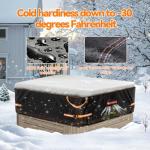 VniYors 600D Waterproof Hot Tub Cover